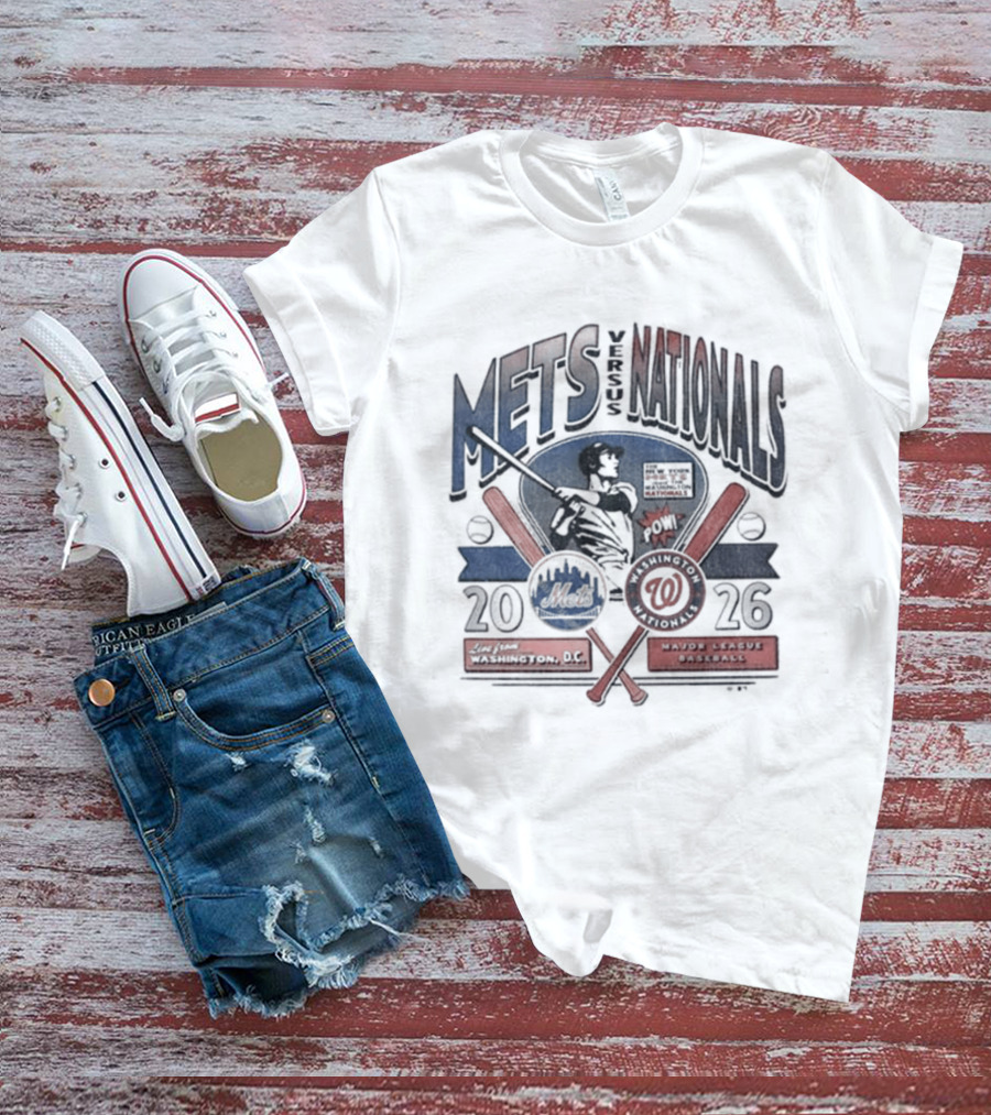 Mets Nationals 2026 Washington DC New York Baseball Matchup T-Shirt