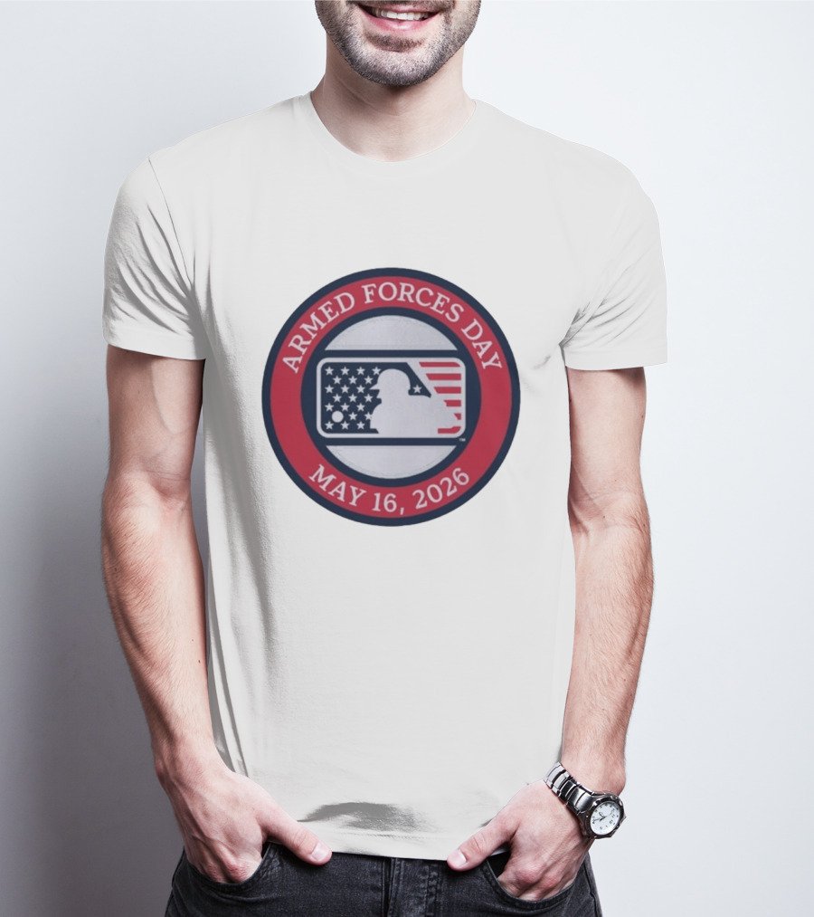 MLB Armed Forces Day May 16 2026 Stars And Stripes Circle T-Shirt