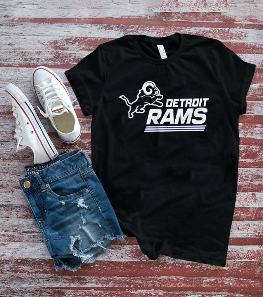 Twisted Gorilla Detroit Rams Los Angeles Lions T-Shirt