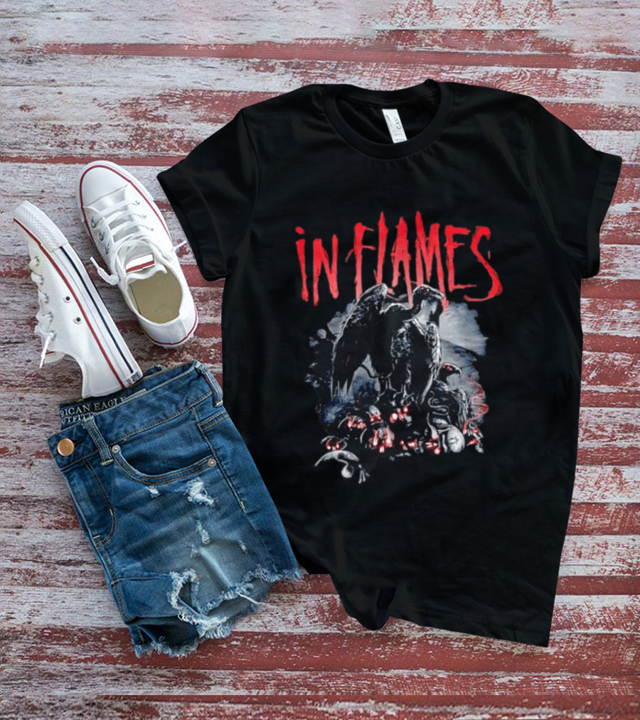 In Flames Meet Your Maker Gothic Vulture Scene T-Shirt