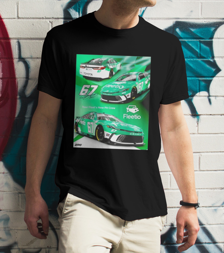 Corey Heim 23XI Racing Toyota Camry XSE Fleetio NASCAR 67 T-Shirt
