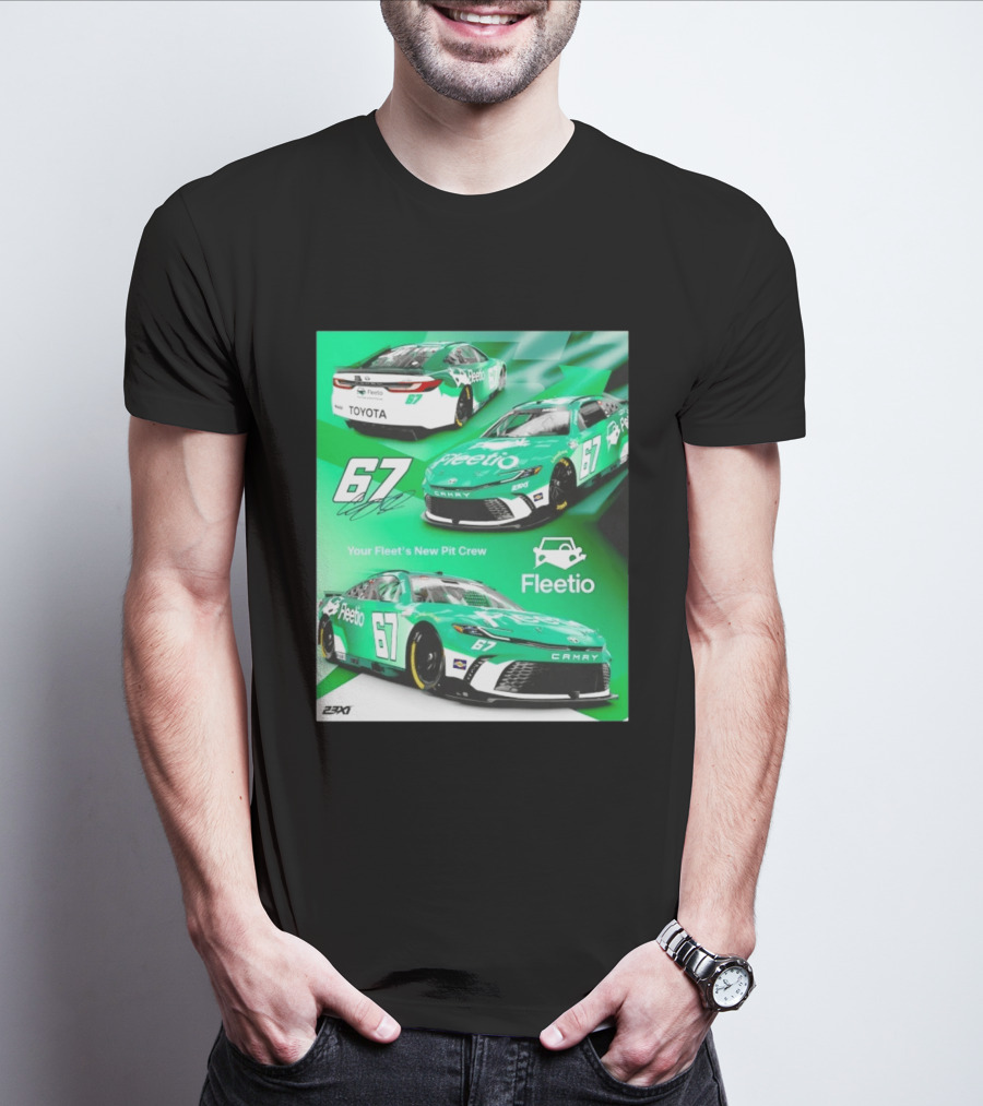 Corey Heim 23XI Racing Toyota Camry XSE Fleetio NASCAR 67 T-Shirt