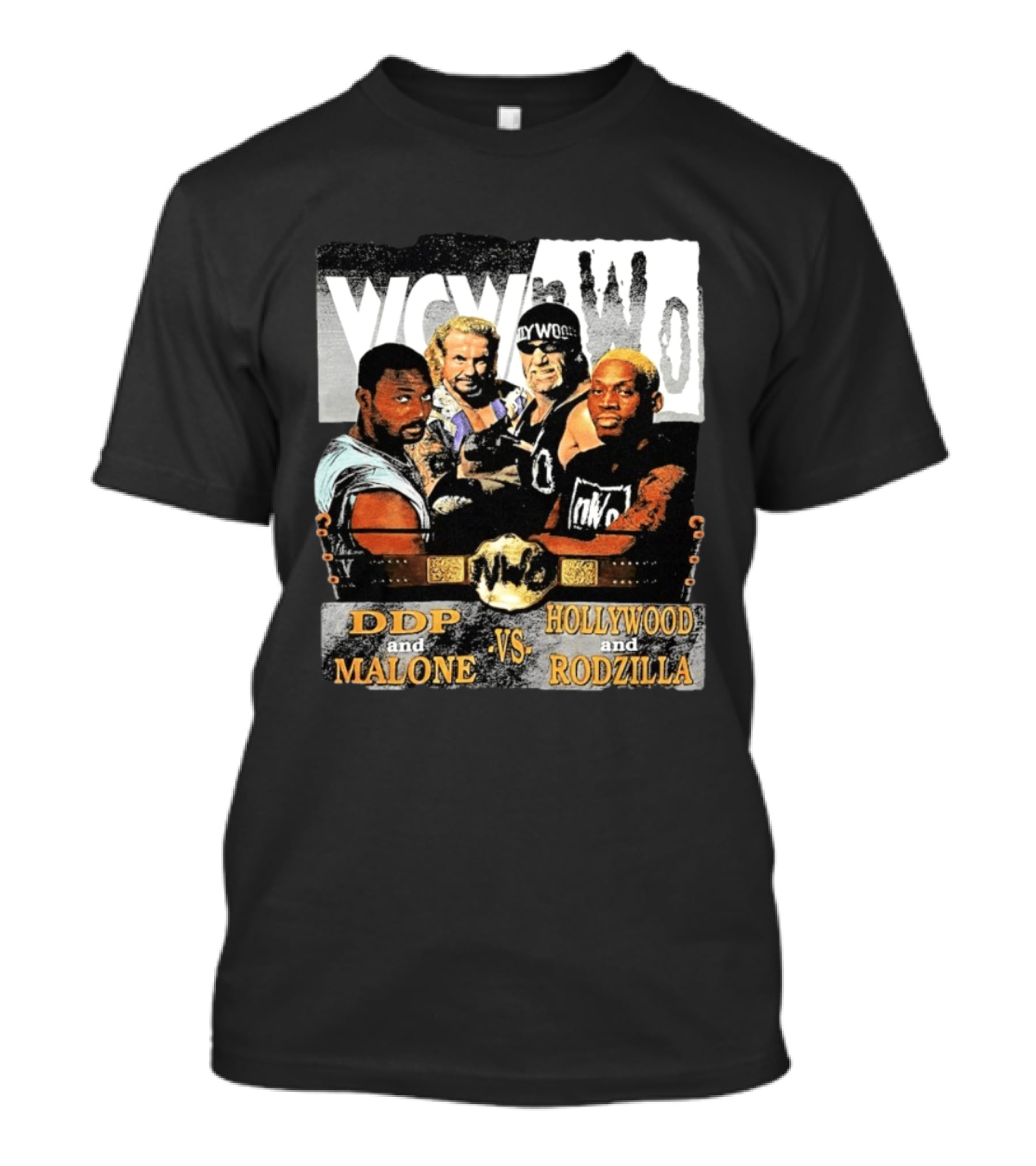 WCW NWo DDP And Malone Vs Hollywood And Rodzilla 90s Wrestling T-Shirt