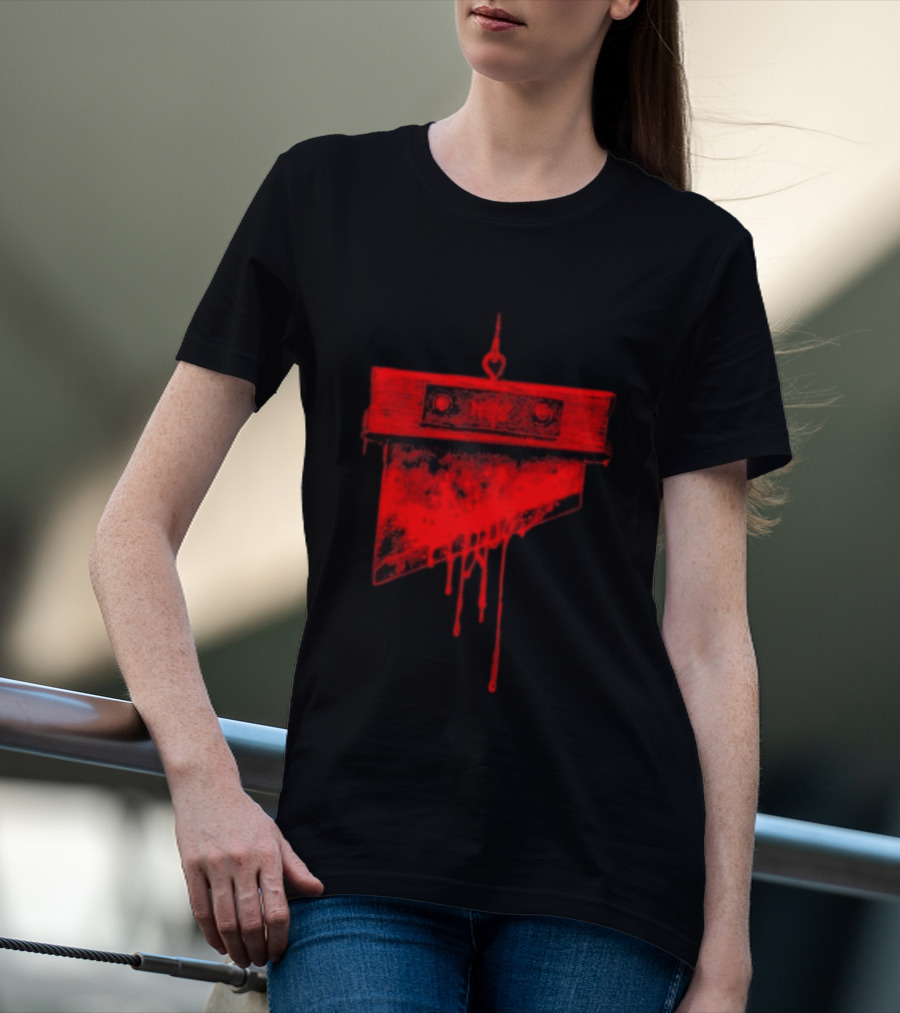 Noyz Narcos Italian Horror Story Ghigliottina Blood Dripping Guillotine T-Shirt