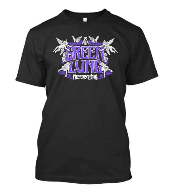 Green Lung Necropolitan Gothic Band Motif T-Shirt