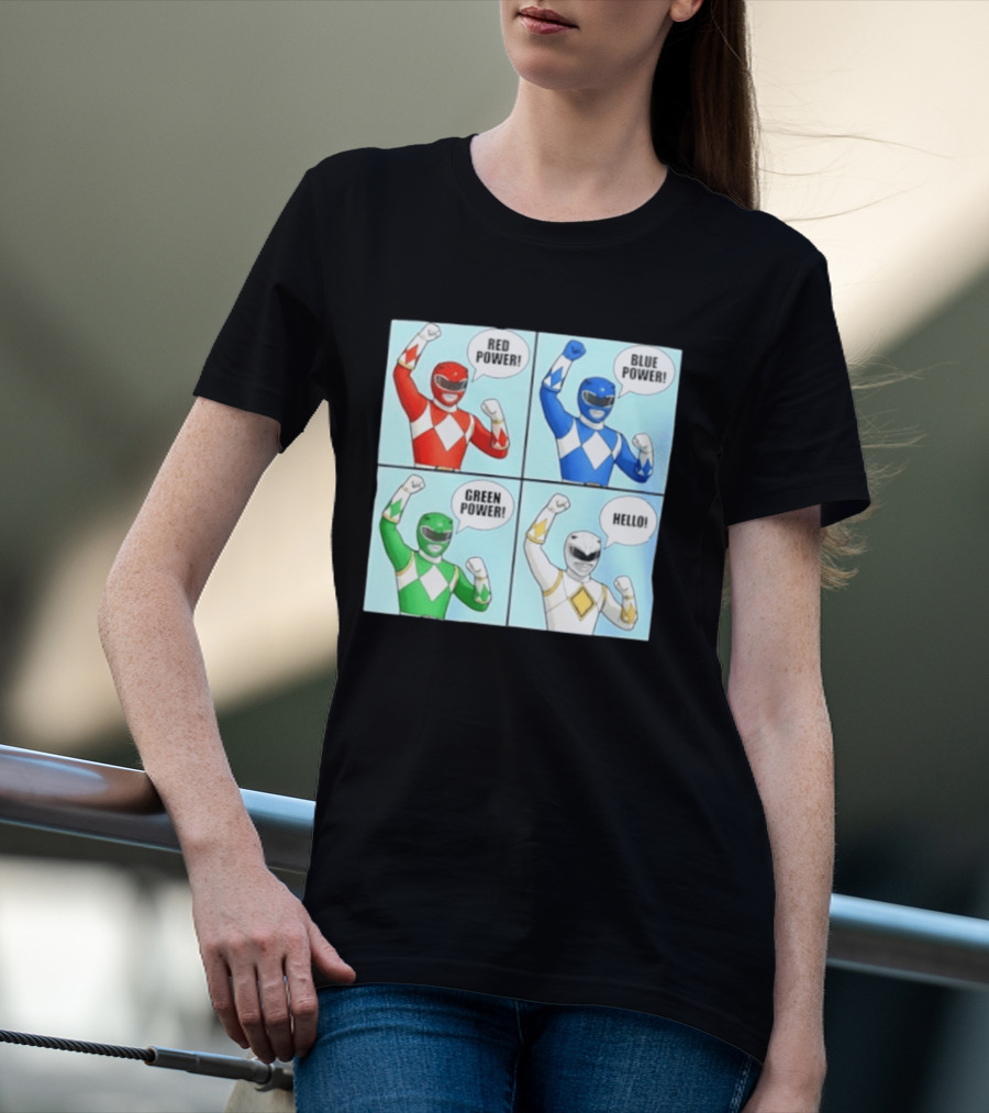 Red Power Blue Power Green Power Hello Rangers T-Shirt