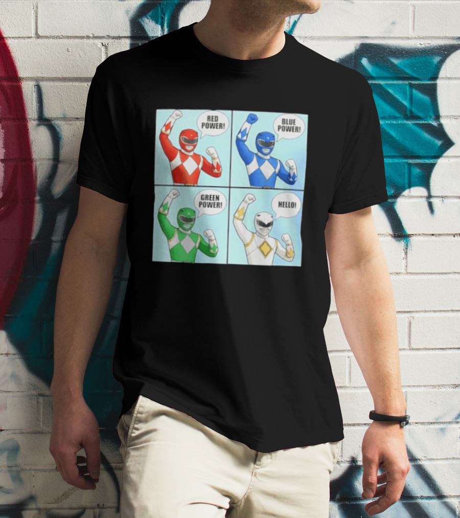 Red Power Blue Power Green Power Hello Rangers T-Shirt
