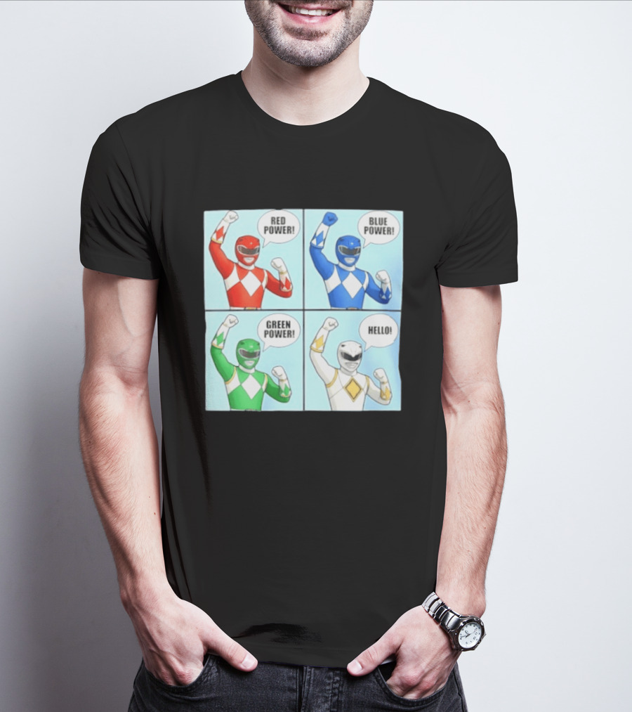 Red Power Blue Power Green Power Hello Rangers T-Shirt