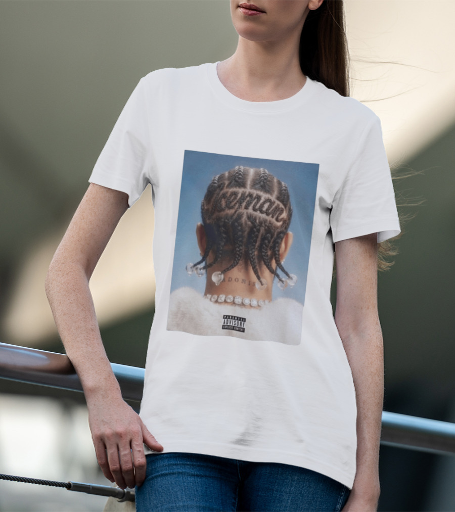 Iceman Adonis Braids Album Cover Drake Parental Advisory T-Shirt