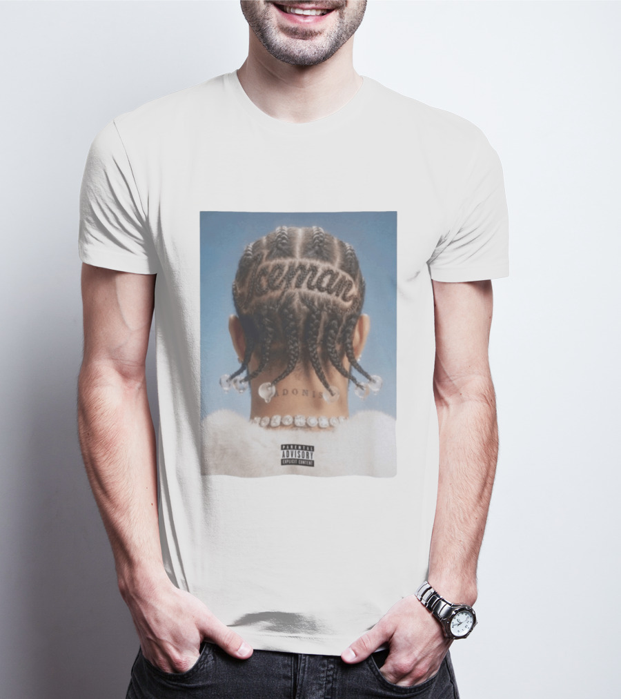 Iceman Adonis Braids Album Cover Drake Parental Advisory T-Shirt