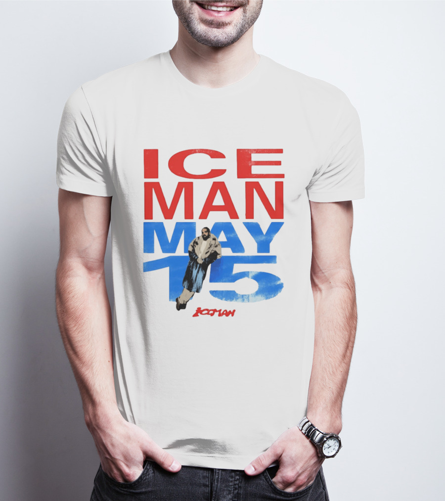 Drake Iceman May 15 Blue Red Styling 2026 Album Cover T-Shirt