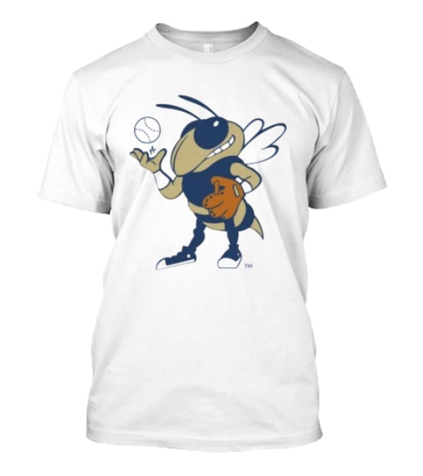 Georgia Tech Yellow Jackets Mascot Baseball Glove T-Shirt