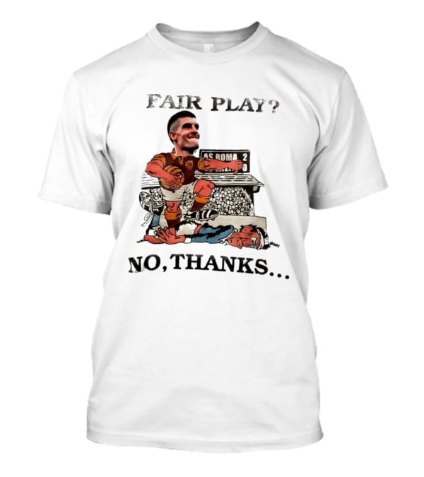 Gianluca Mancini AS Roma Fair Play No Thanks Comic T-Shirt