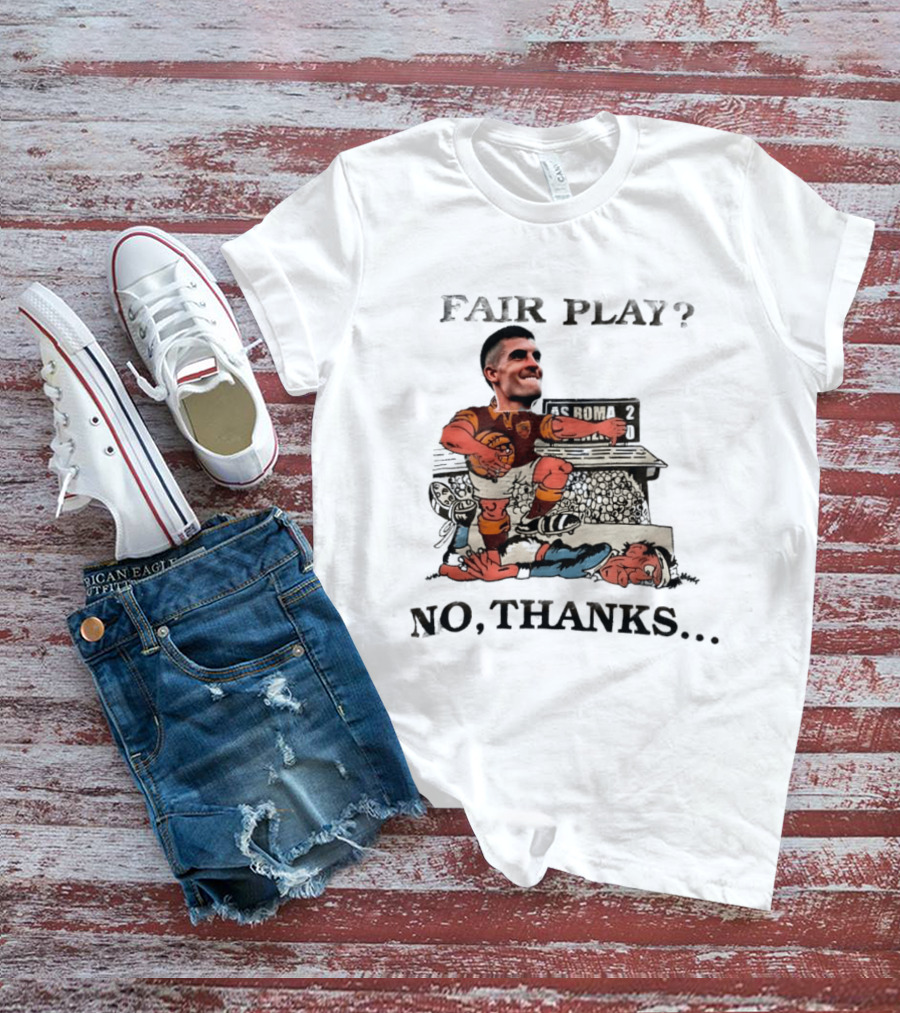 Gianluca Mancini AS Roma Fair Play No Thanks Comic T-Shirt