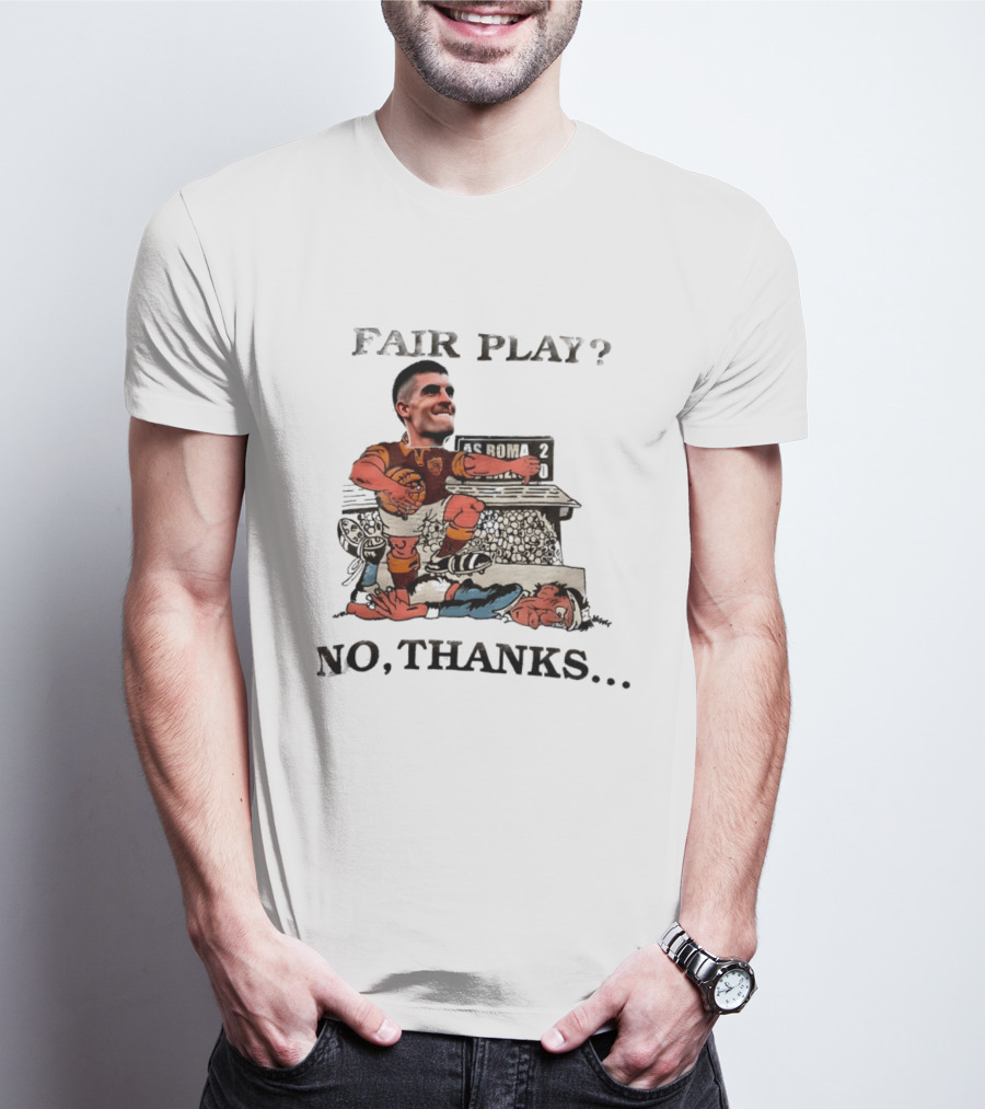 Gianluca Mancini AS Roma Fair Play No Thanks Comic T-Shirt