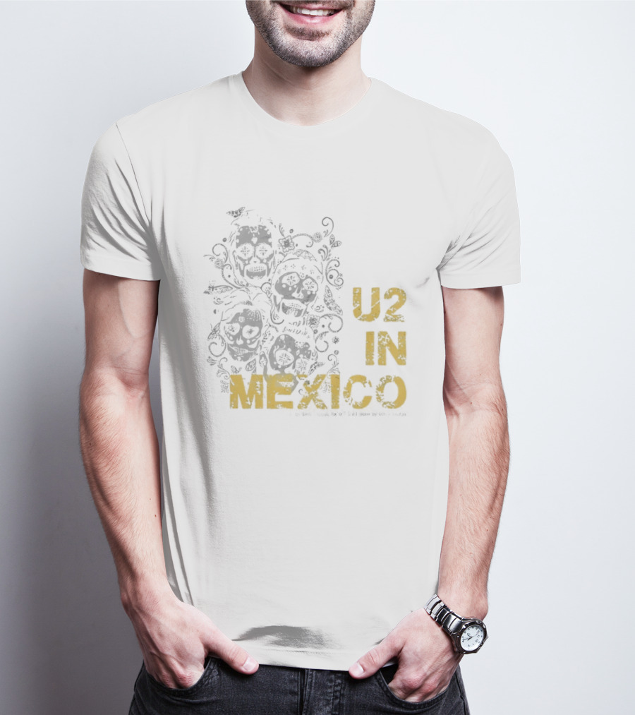 U2 In Mexico Día De Los Muertos Calavera T-Shirt