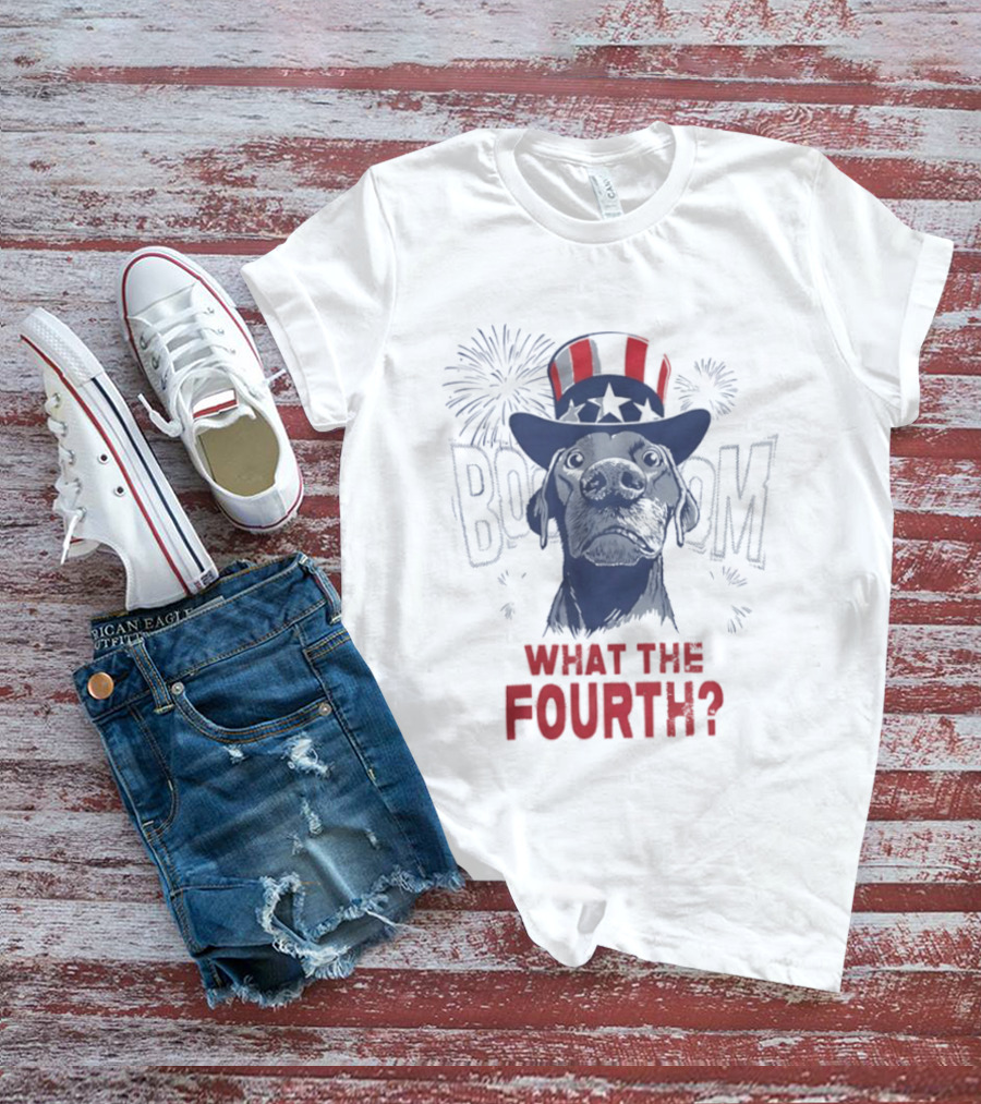 What The Fourth July 4th BOOM Fireworks USA 250th Anniversary T-Shirt