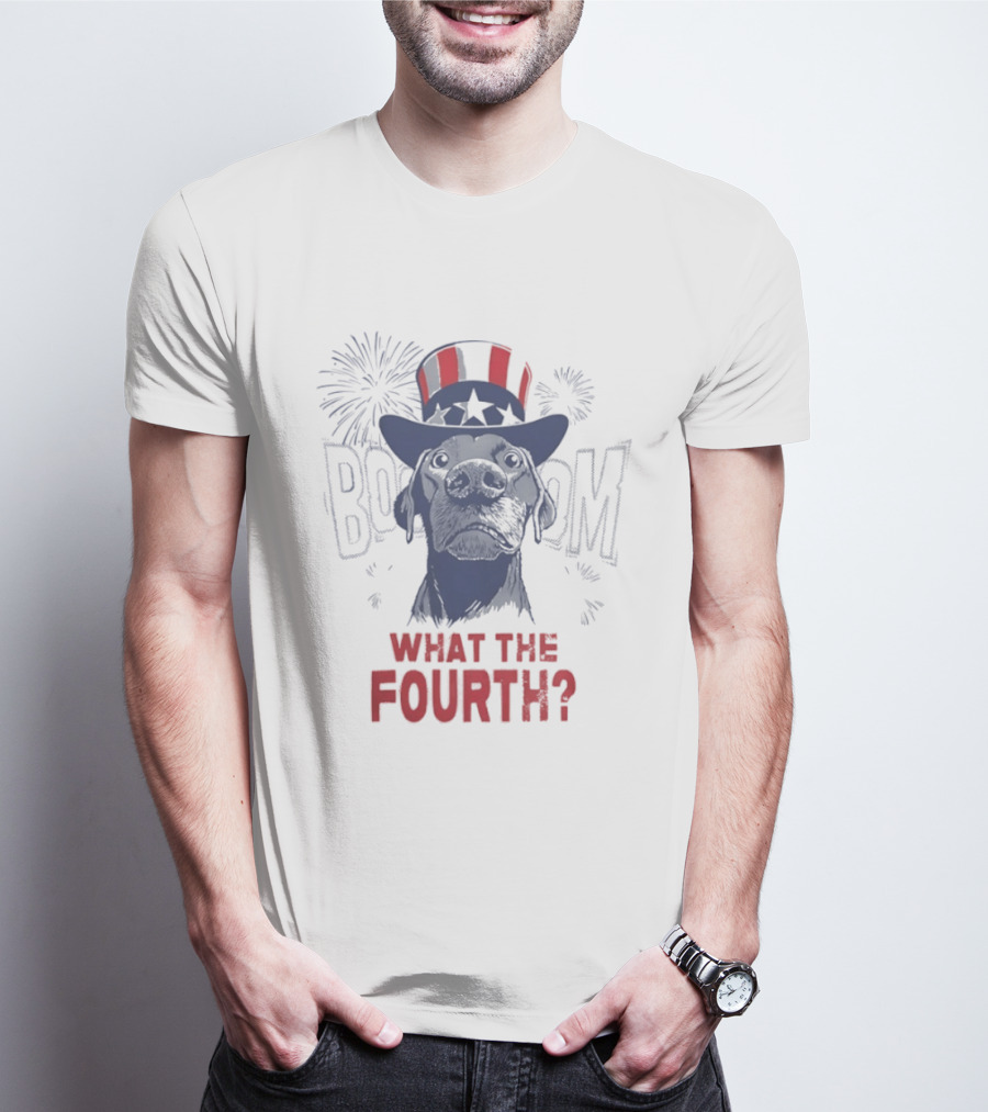 What The Fourth July 4th BOOM Fireworks USA 250th Anniversary T-Shirt