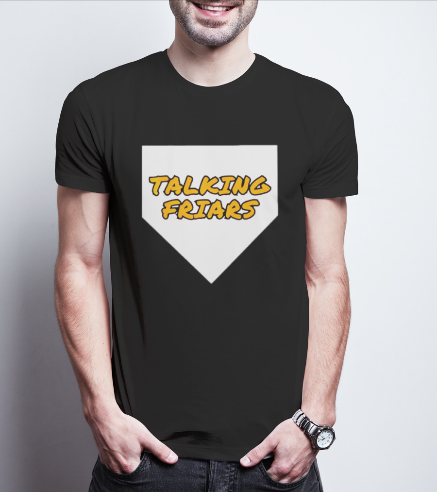 San Diego Padres Baseball Talking Friars Home Plate T-Shirt
