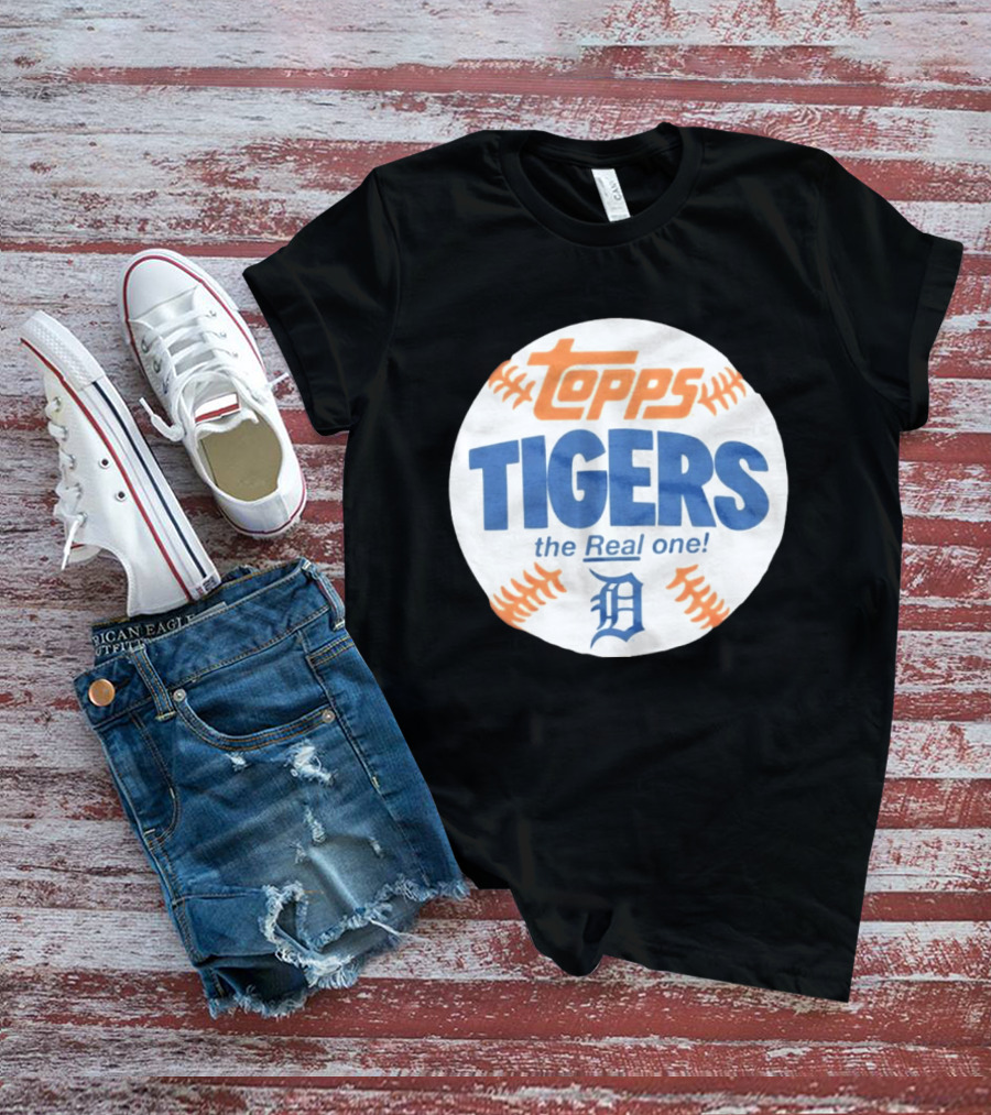 Topps Tigers The Real One Detroit T-Shirt