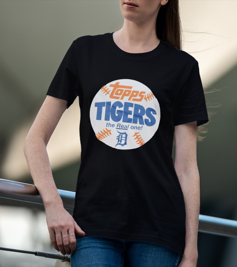 Topps Tigers The Real One Detroit T-Shirt
