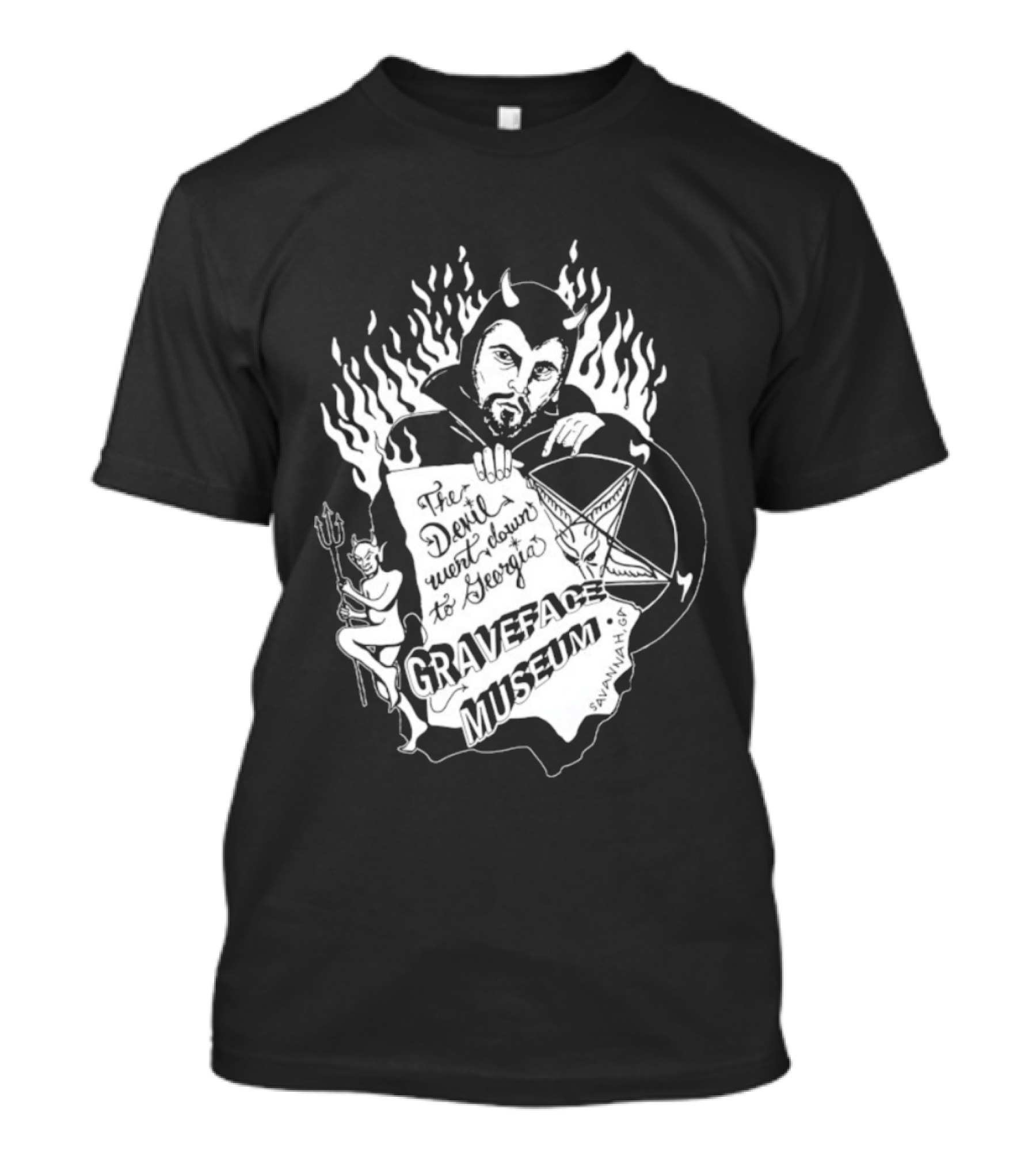 Anton LaVey Church Of Satan Graveface Museum The Devil Went Down To Georgia T-Shirt