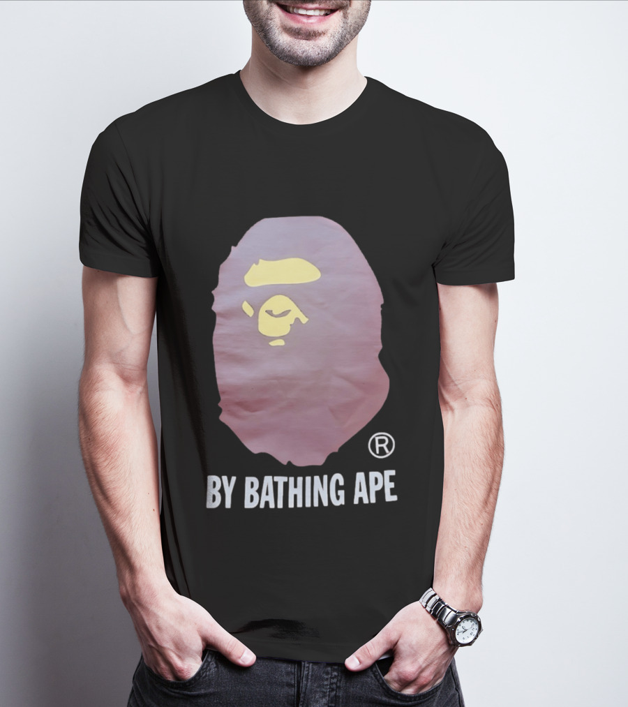 By Bathing Ape Iconic Yellow Ape Face T-Shirt