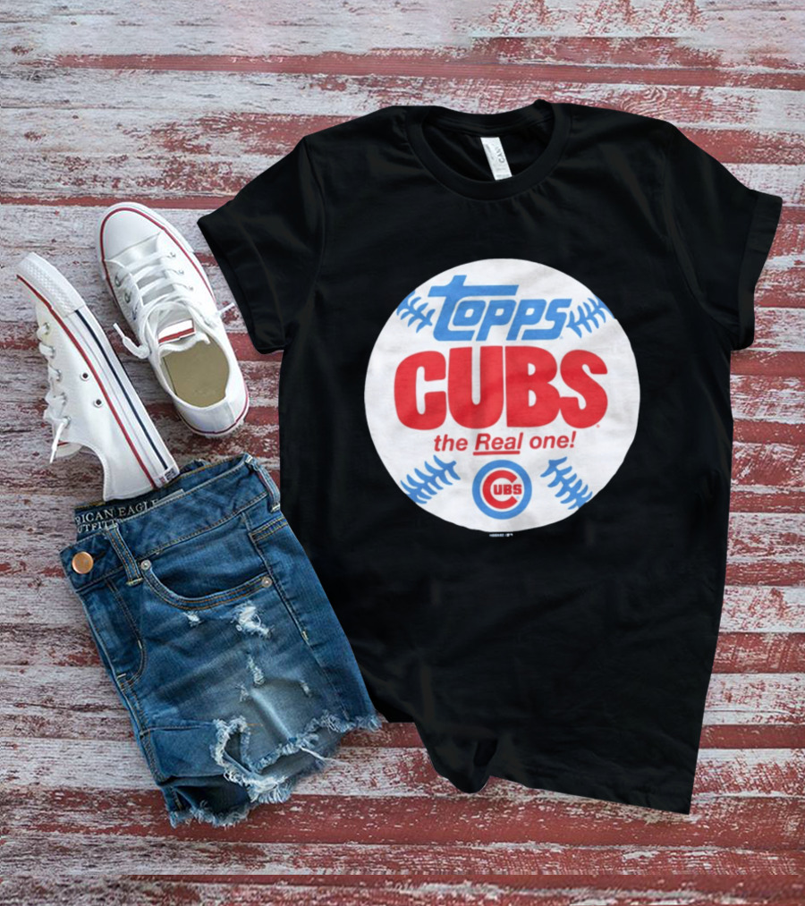 Topps Cubs The Real One Chicago Baseball T-Shirt