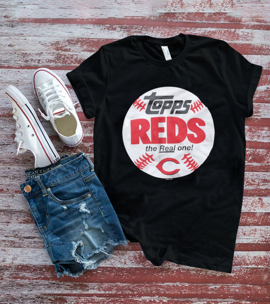 Topps Baseball Reds The Real One Cincinnati T-Shirt