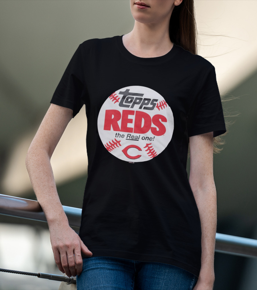 Topps Baseball Reds The Real One Cincinnati T-Shirt