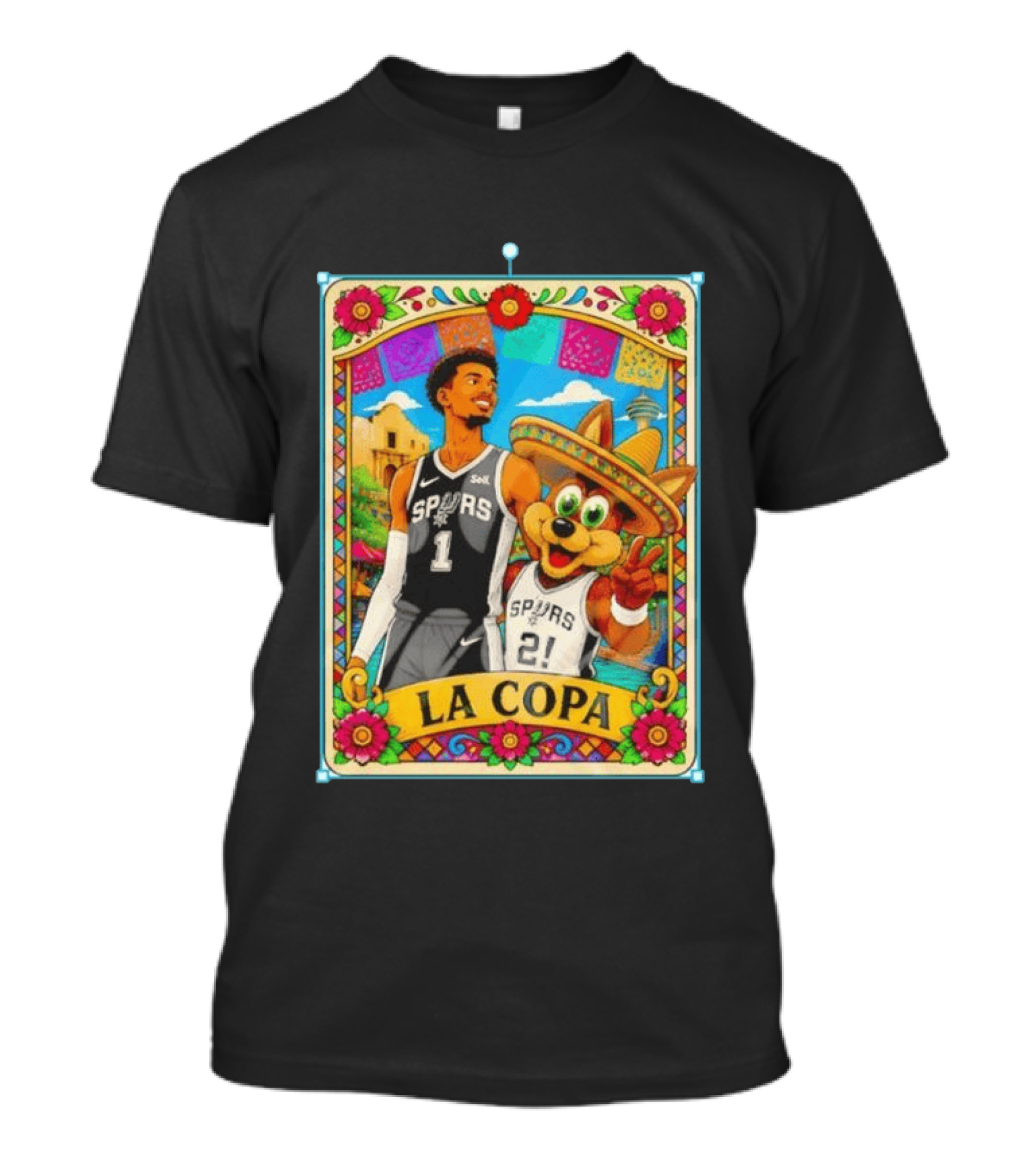 Original Victor Wembanyama Coyote Mexico La Copa San Antonio Spurs Basketball T-Shirt