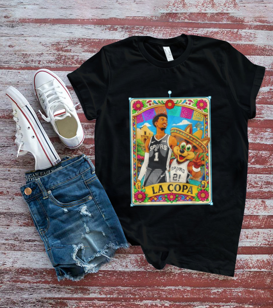 Original Victor Wembanyama Coyote Mexico La Copa San Antonio Spurs Basketball T-Shirt