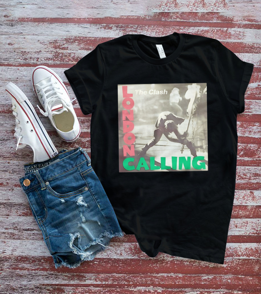 The Clash London Calling Punk Rock Album Cover Image T-Shirt