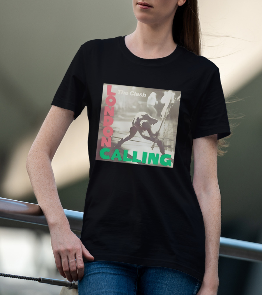 The Clash London Calling Punk Rock Album Cover Image T-Shirt