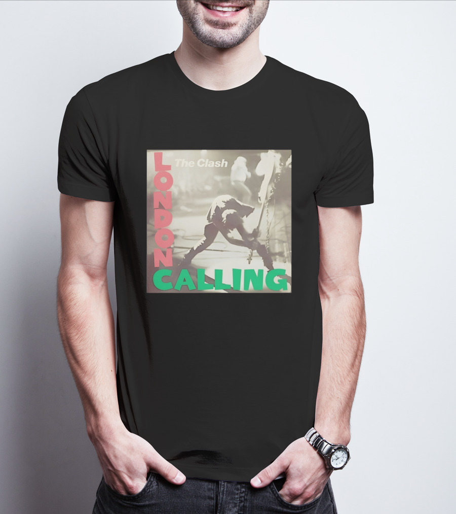 The Clash London Calling Punk Rock Album Cover Image T-Shirt