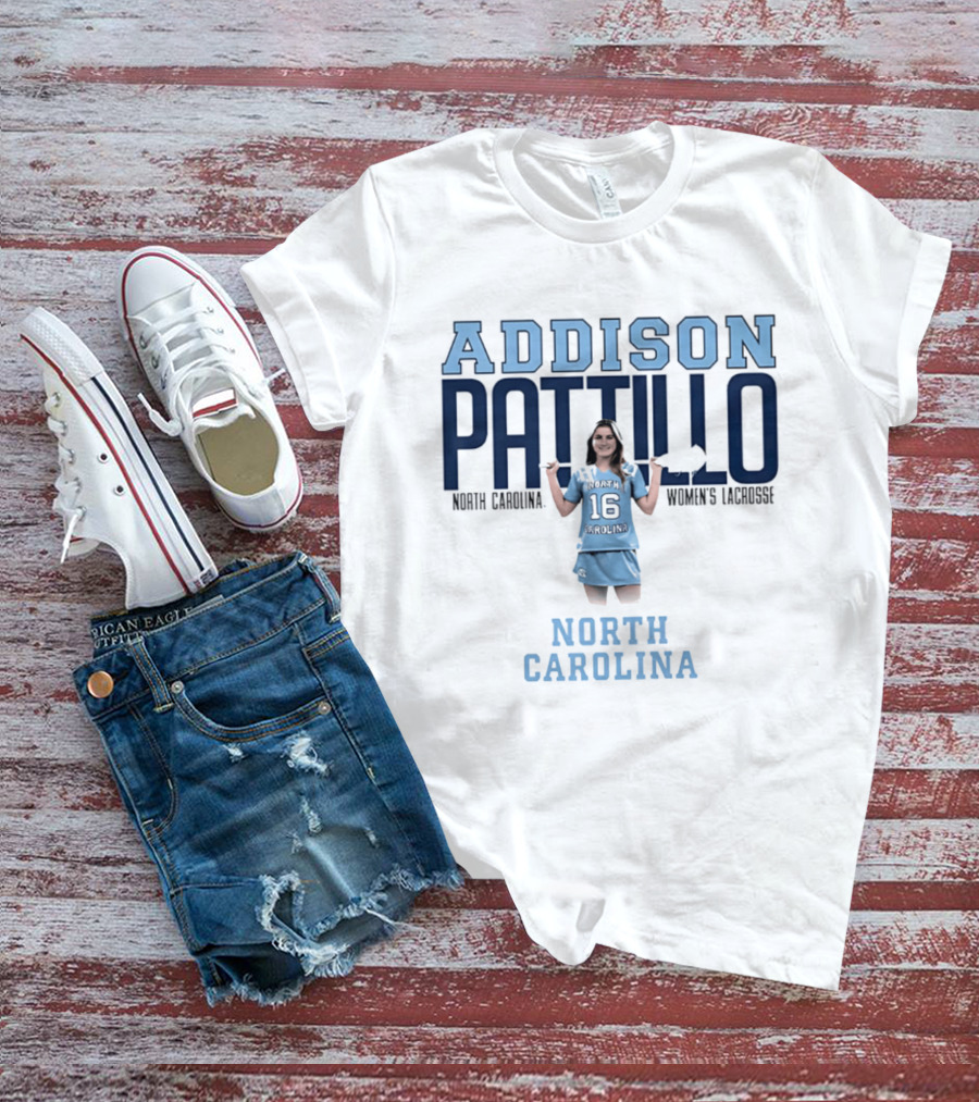 Addison Pattillo North Carolina Women's Lacrosse 16 Player T-Shirt