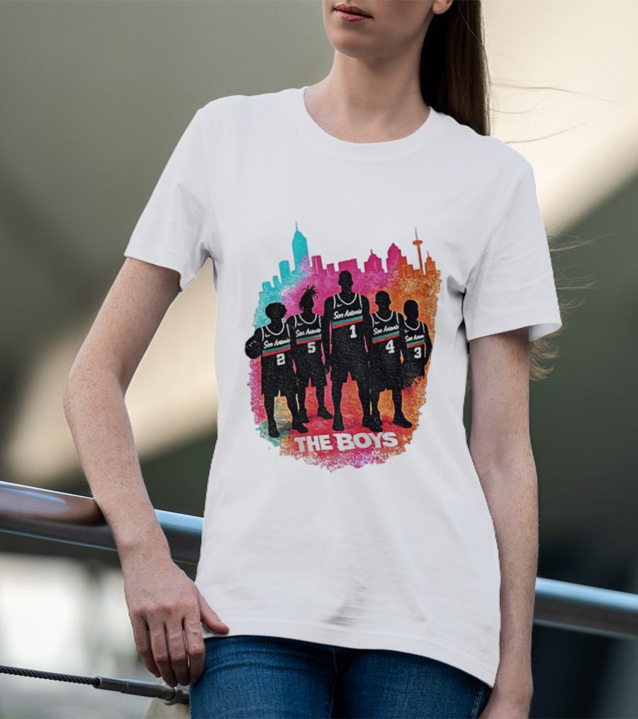 The Boys San Antonio Spurs Classic City Edition Basketball Player T-Shirt