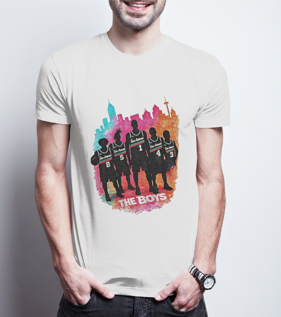 The Boys San Antonio Spurs Classic City Edition Basketball Player T-Shirt