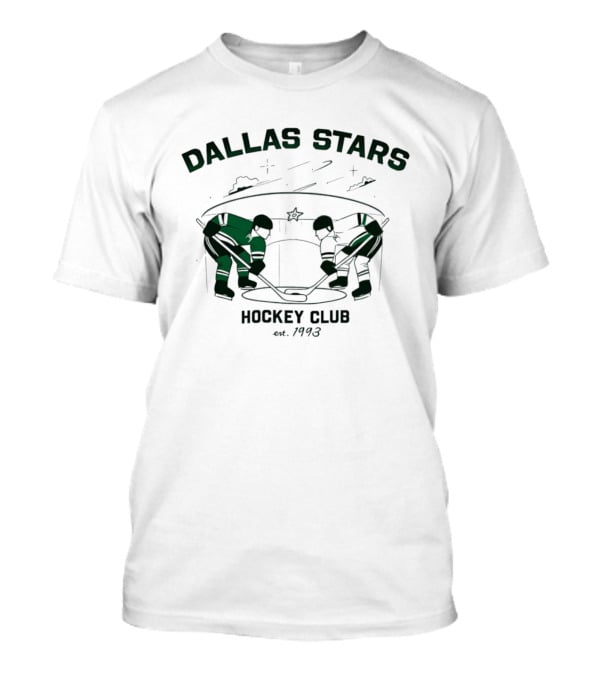 Dallas Stars Hockey Club Est 1993 Vintage Ice Battle Scene Classic Team Heritage T-Shirt