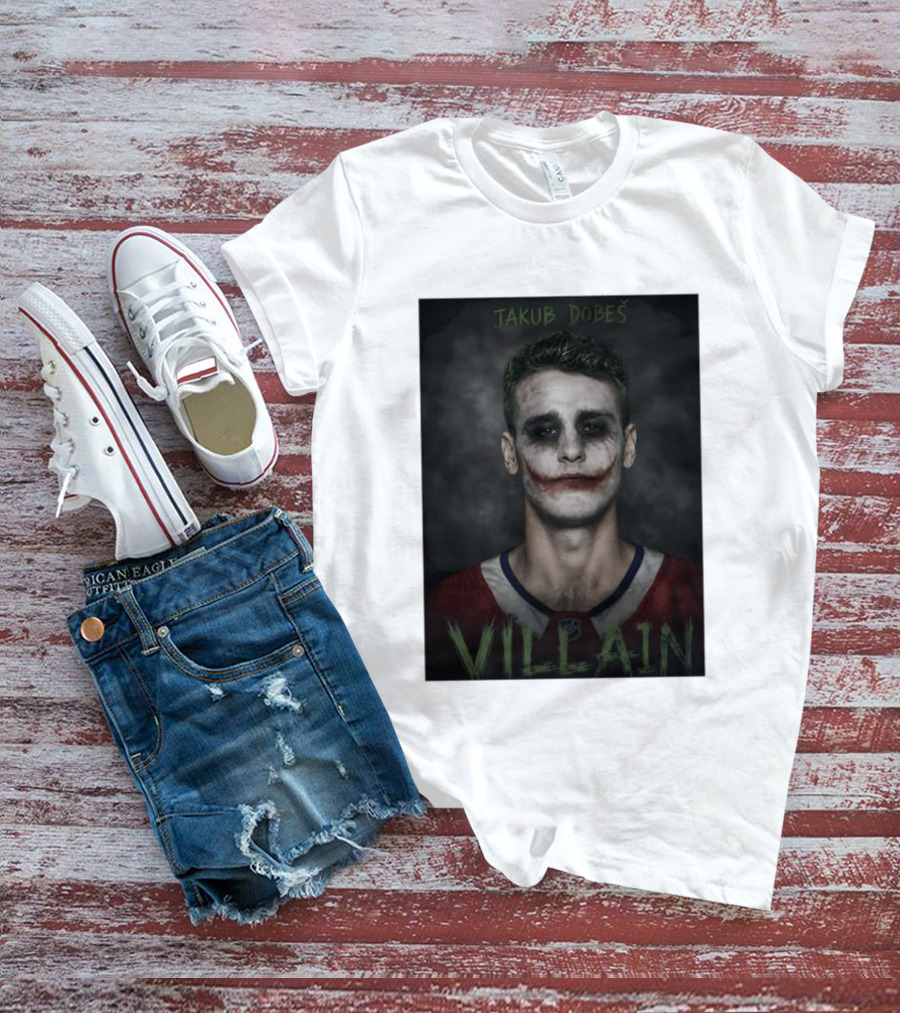 Jakub Dobes Villain Joker Montreal Canadiens Hockey T-Shirt