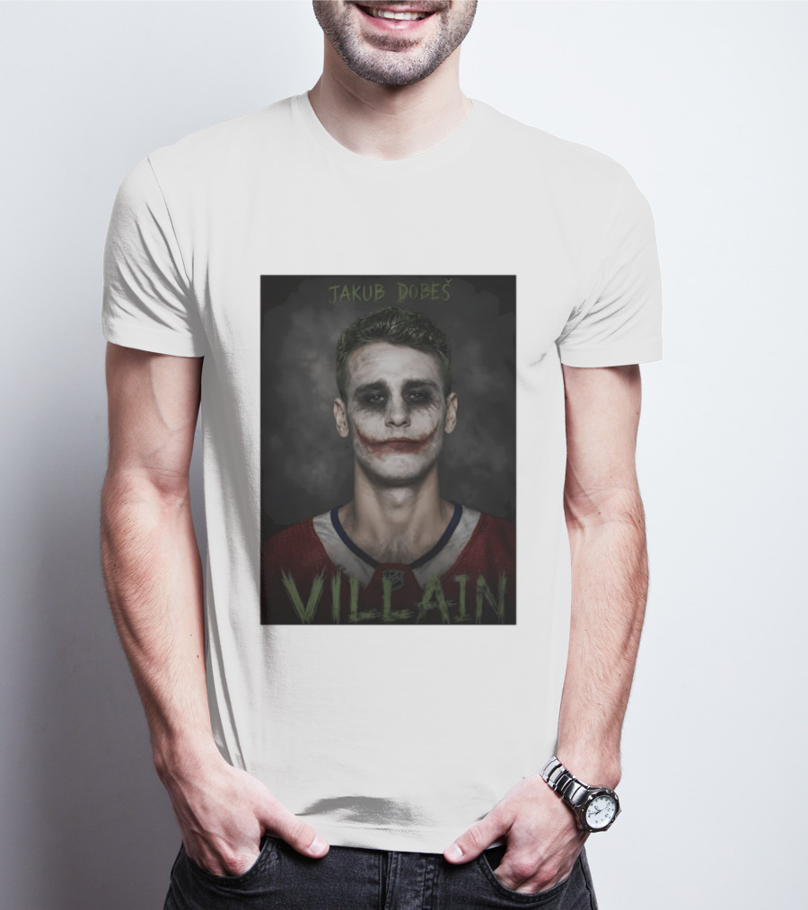 Jakub Dobes Villain Joker Montreal Canadiens Hockey T-Shirt