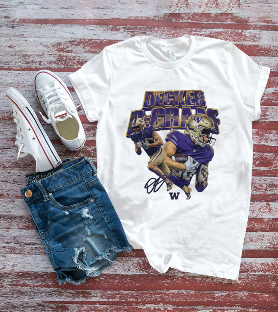 Decker DeGraaf Washington Huskies NCAA Football W T-Shirt