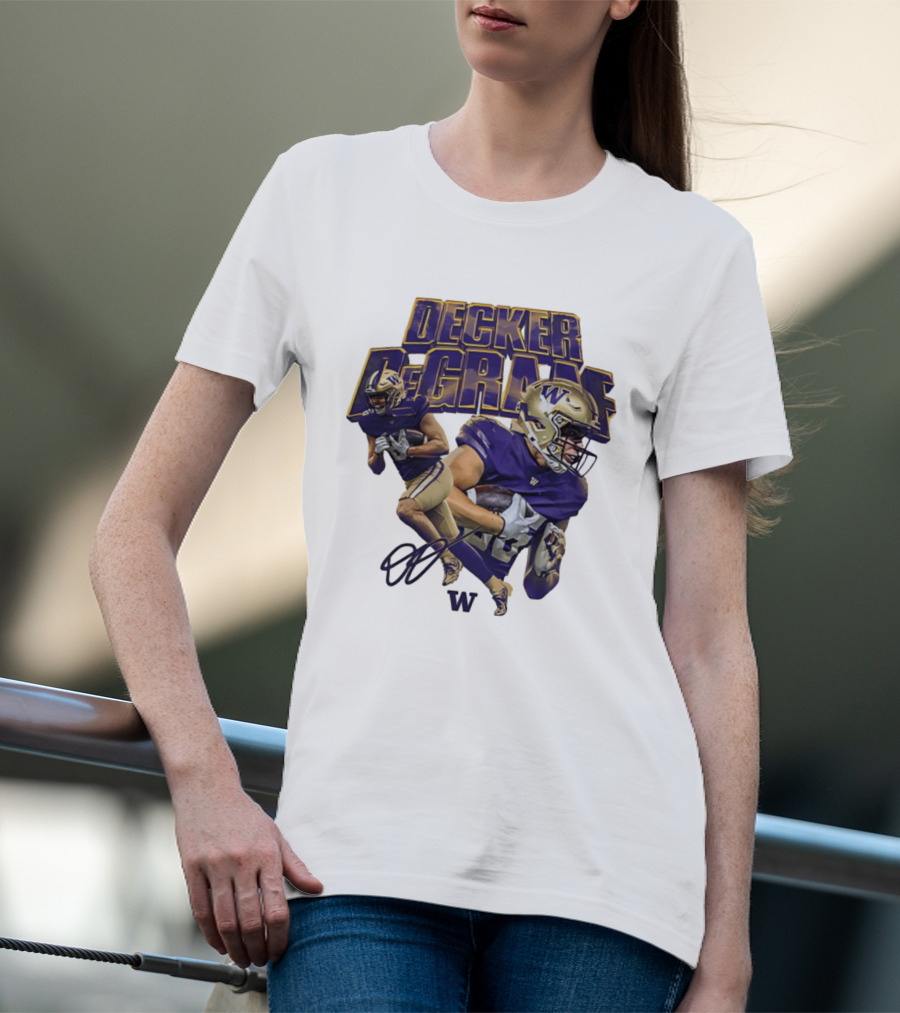 Decker DeGraaf Washington Huskies NCAA Football W T-Shirt