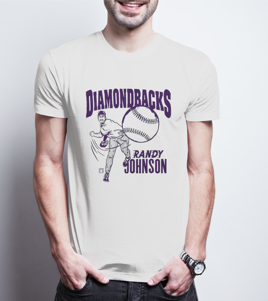 Randy Johnson Arizona Diamondbacks Cooperstown Collection Baseball T-Shirt