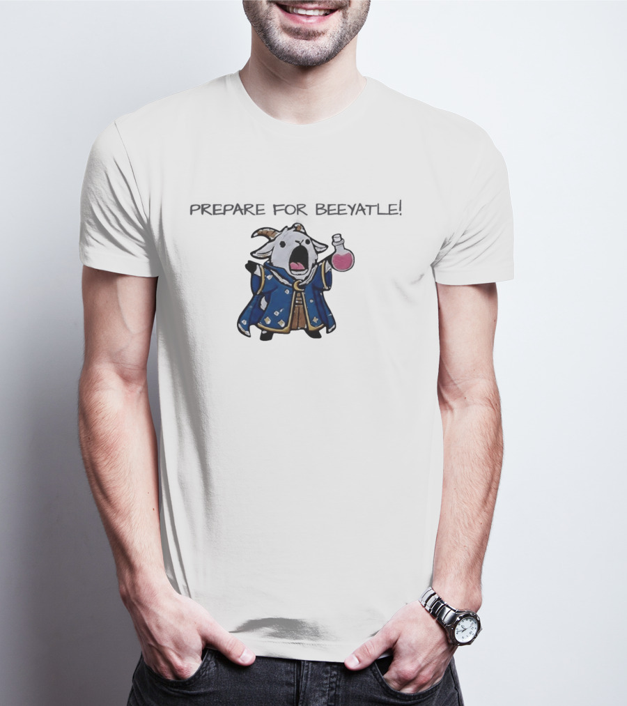 Totes McGoats Prepare For Beeyatle Potion Wielding Goat Wizard T-Shirt