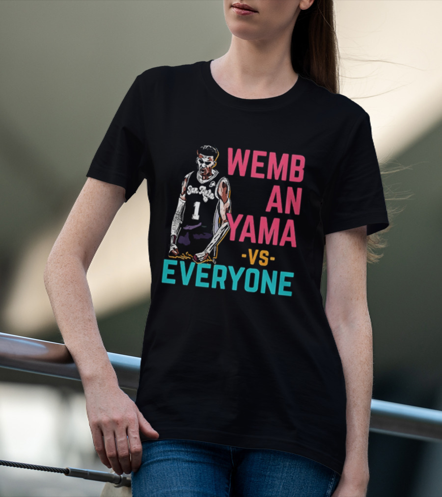 Victor Wembanyama Vs Everyone San Antonio Spurs NBA 2026 T-Shirt