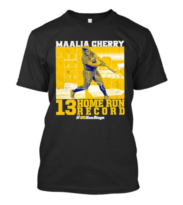 Maalia Cherry UC San Diego 13 Home Run Record T-Shirt