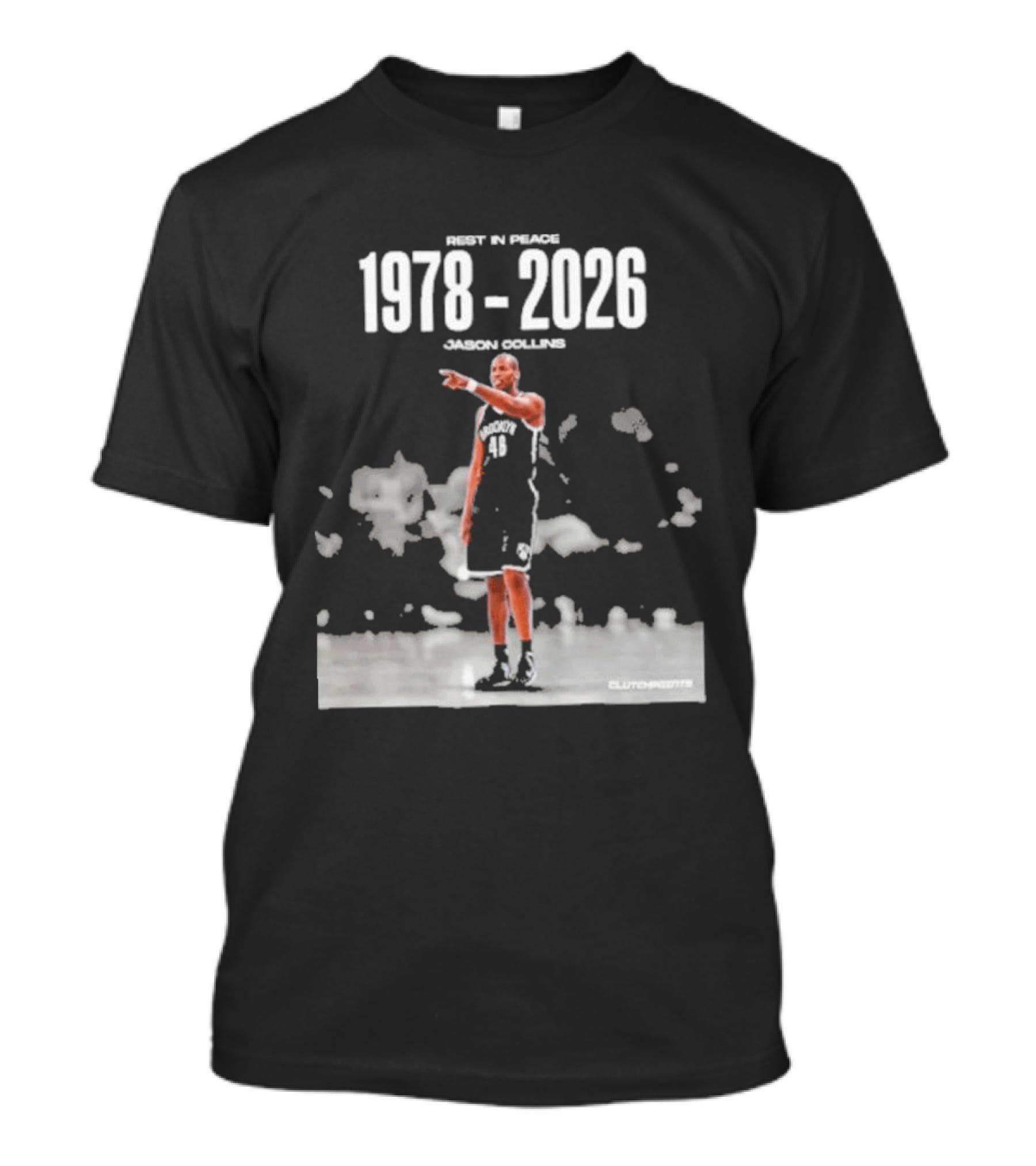 Rip In Power 1978 2026 Jason Collins Basketball Tribute Clutchpoints T-Shirt