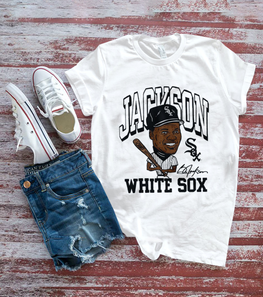 Jackson White Sox Bo Jackson Caricature Cooperstown Collection Baseball T-Shirt