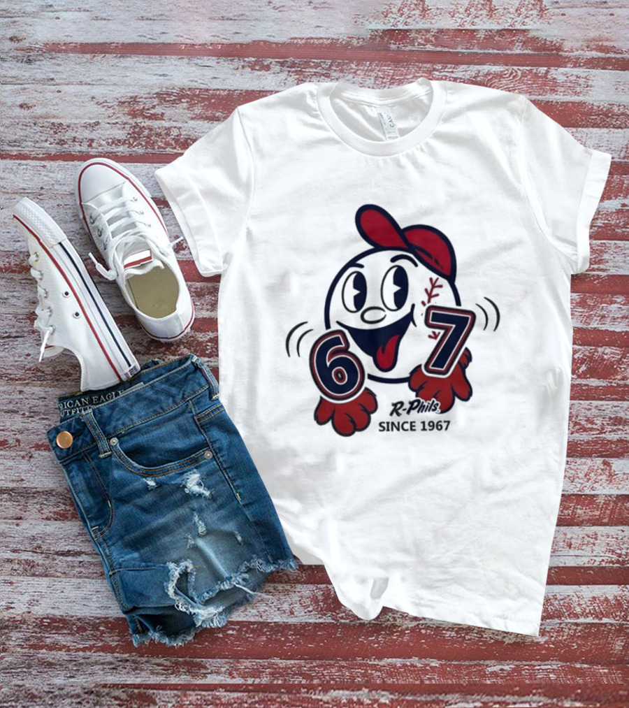 Reading Fightin Phils R Phils Character 67 Since 1967 T-Shirt